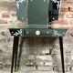 Vintage art deco style dressing table in mirror and wood 50'S