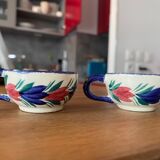 Set of 2 Henriot Quimper Cups