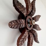 Wooden wall lamp