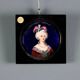 Ancient painting, portrait of a noble lady, Limoges enamels '800