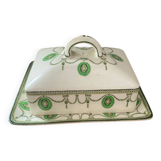 Beurrier en faïence Royal Doulton ancien