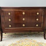 Empire style chest of drawers with gooseneck