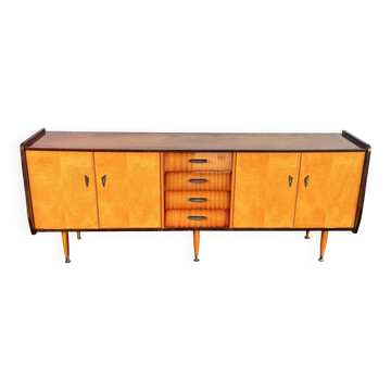 Enfilade vintage scandinave en bois – années 60-70
