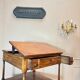 Mahogany desk with stamp of the brita official office