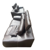 2 canapés cuir véritable fabrication italienne