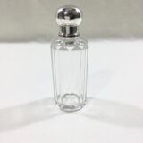 Set of crystal and silver vials