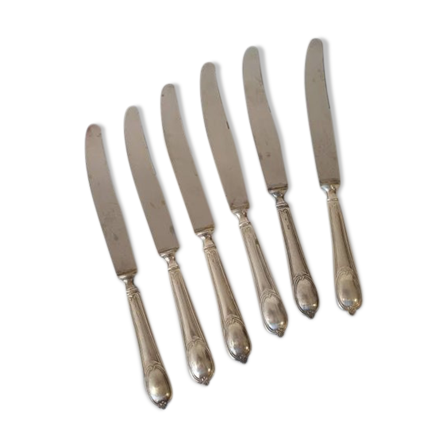Large antique X6 knives made of silver metal
