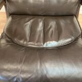 Fauteuil et son ottoman en cuir, 1960