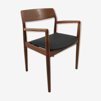 Fauteuil en teck par Scantic Møbelverkverk Danemark, années 1960