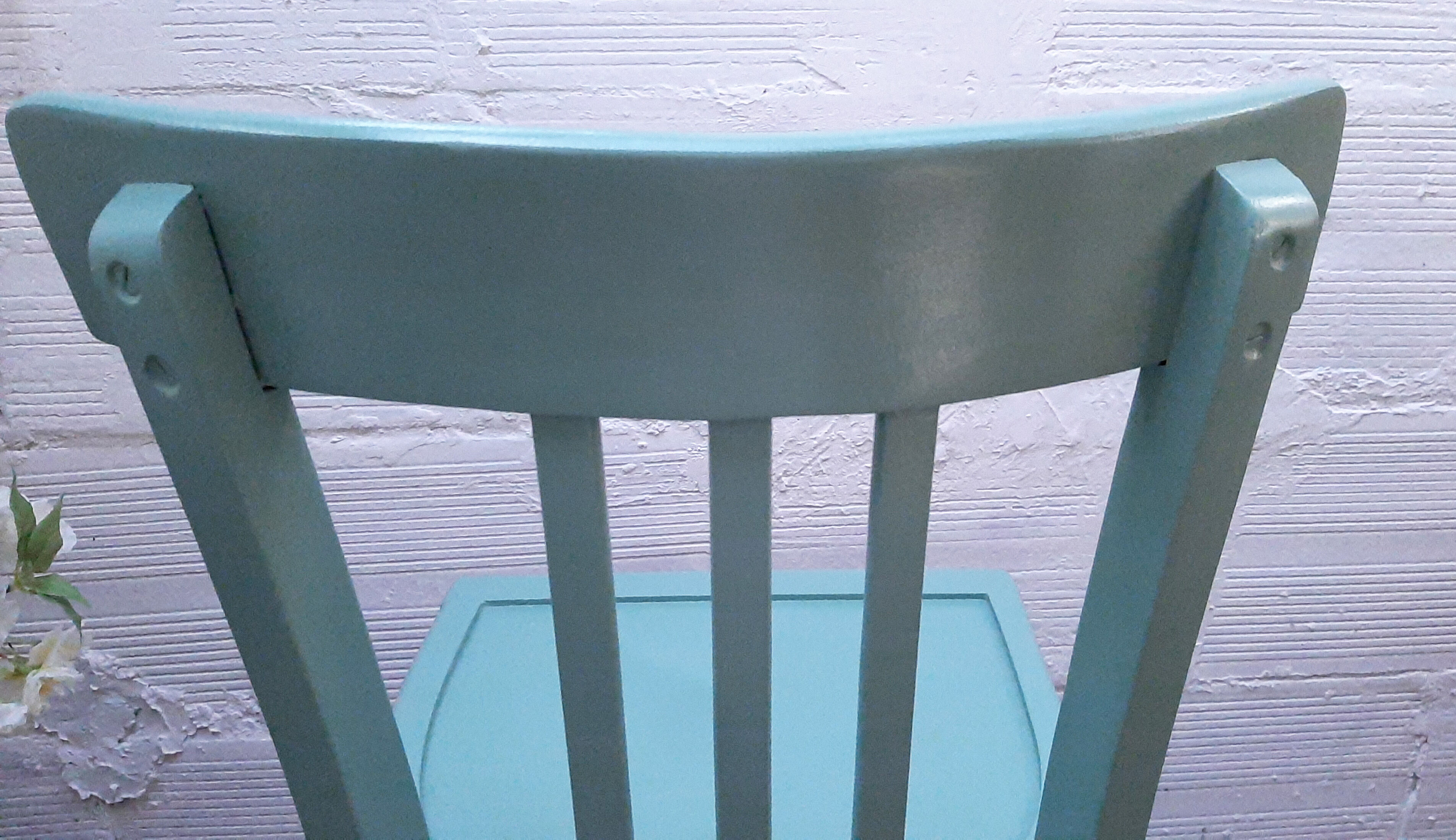 Chaise bistrot vintage années 50 vert mint
