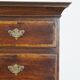 Early 18th century English oak chest on stand/ highboy
