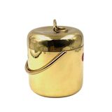 Hollywood regency gold Ice Bucket, Lira Italy ca. 1980s