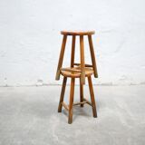 Vintage pine stool