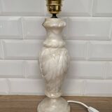 Alabaster lamp base