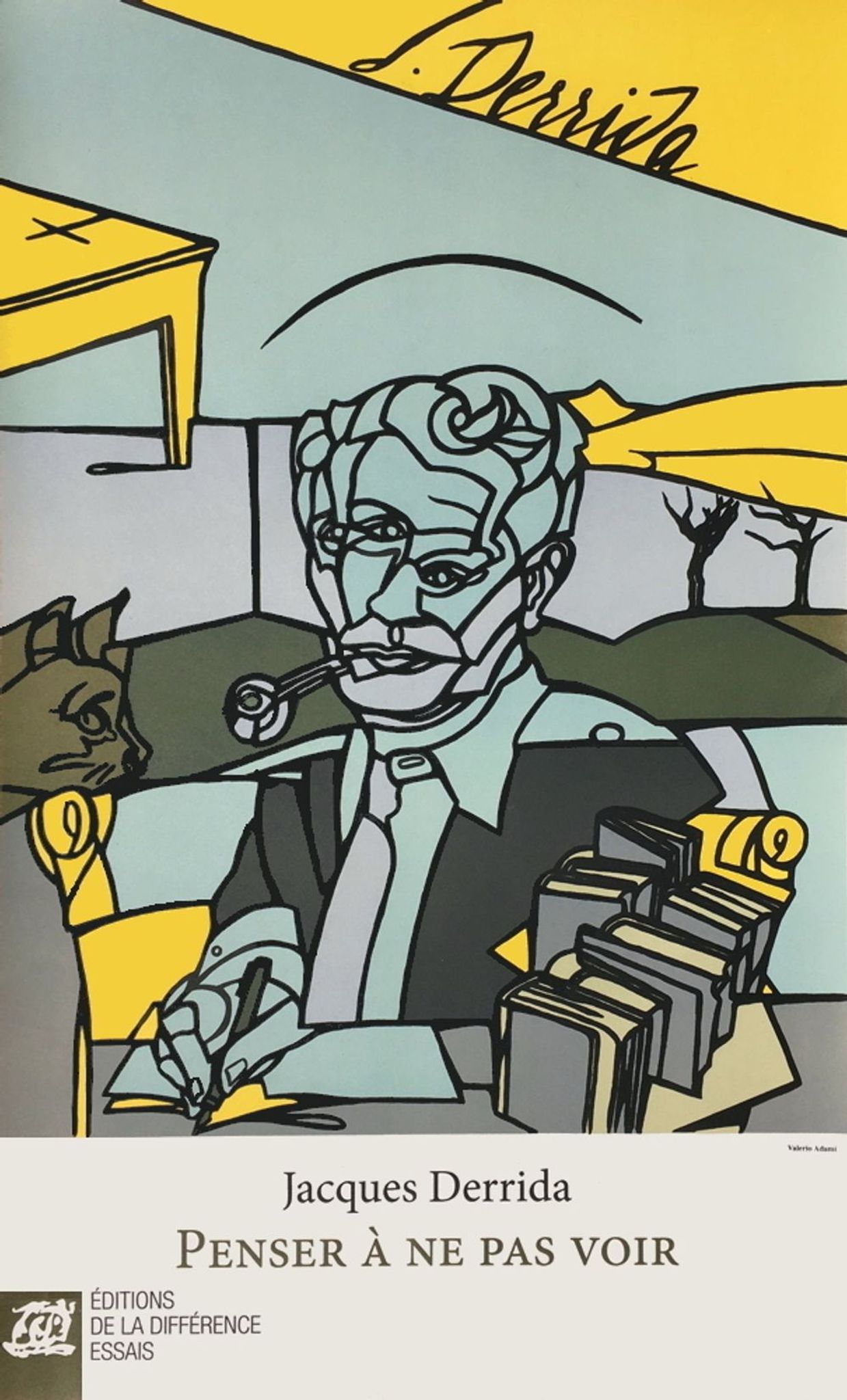 Affiche Derrida par Adami