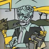 Derrida poster by Adami