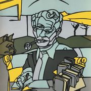 Affiche Derrida par Adami