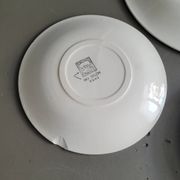 Dessert service - Dish and 4 plates Hossegor pottery from Salins - Ref 916