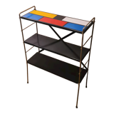 String shelf style piet mondrian black uprights 67hx20x49
