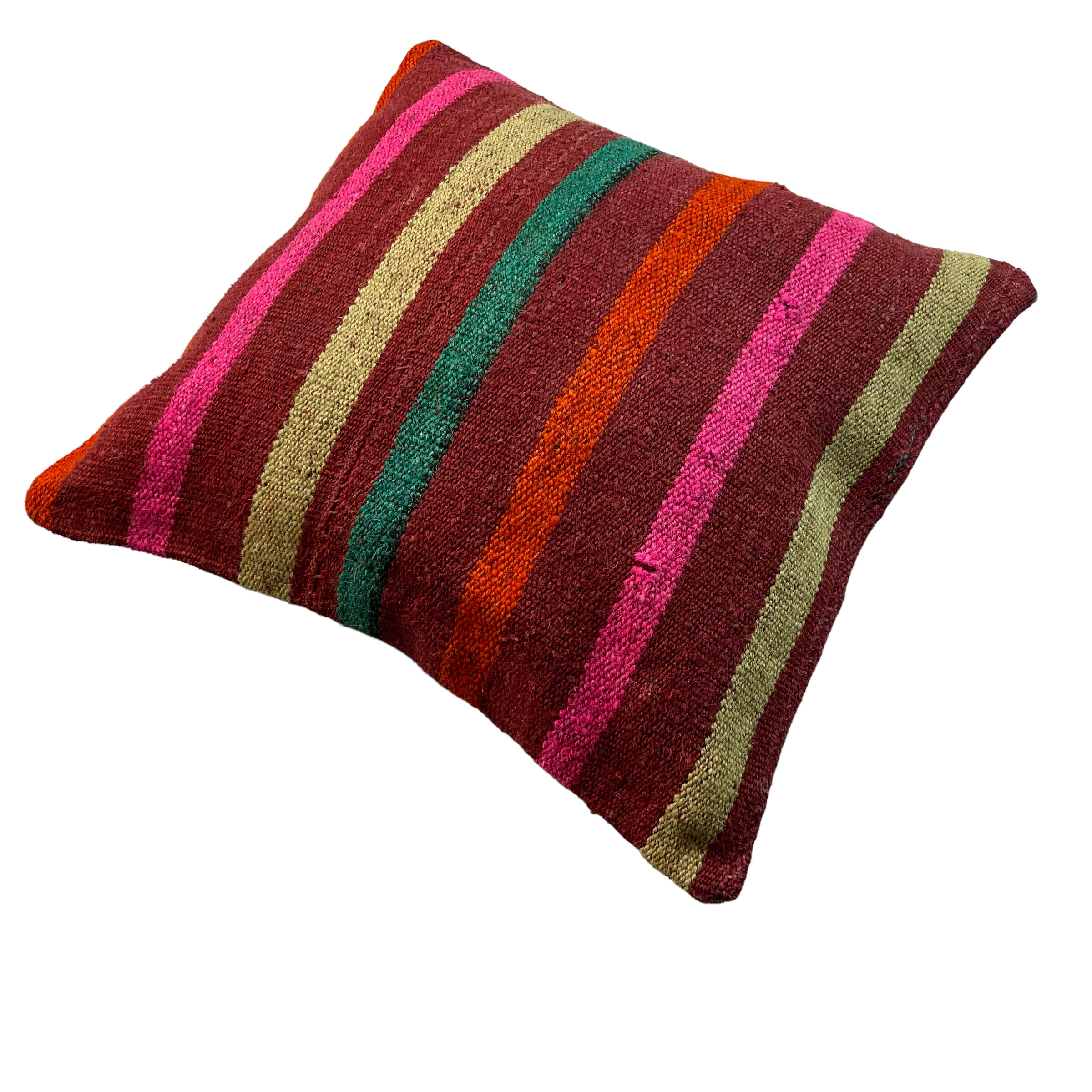 Vintage turkish kilim cushion cover, 40 x 40 cm