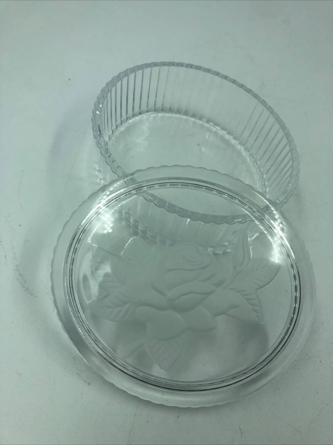 Antique crystal candy box