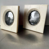 Pair vintage bakelite frames 14.5 cm x 12.5 cm