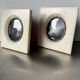 Pair vintage bakelite frames 14.5 cm x 12.5 cm
