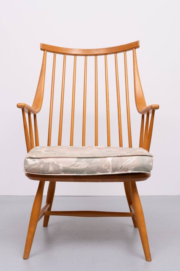 Fauteuil à dossier fuseau Grandessa par Lena Larsson pour Nesto, Suède 1960