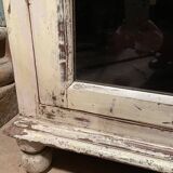 Beige lacquered teak sideboard