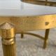 Three round brass tables 1970