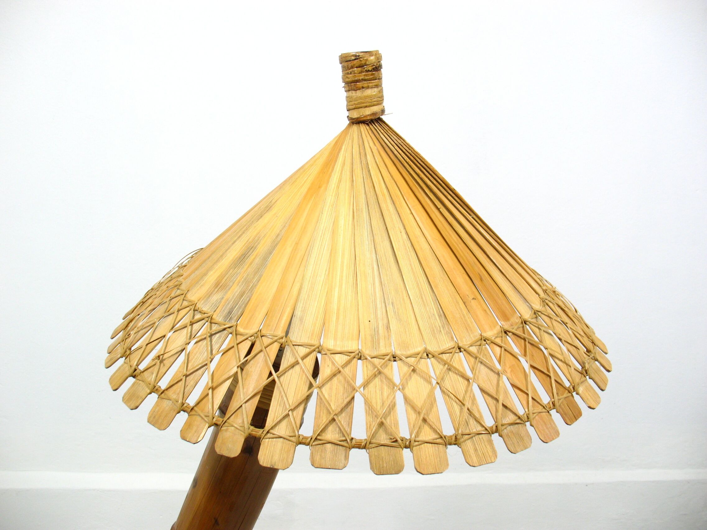Lampadaire en bambou, années 1950