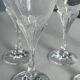 Set de 6 verre a vin cristal d’arques modèle granville forme de fleur
