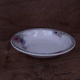 Round hollow dish Terre de Fer Creil and Montereau "Madrid"