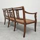 Directoire canapé in walnut with brass inlays, late 18th century.