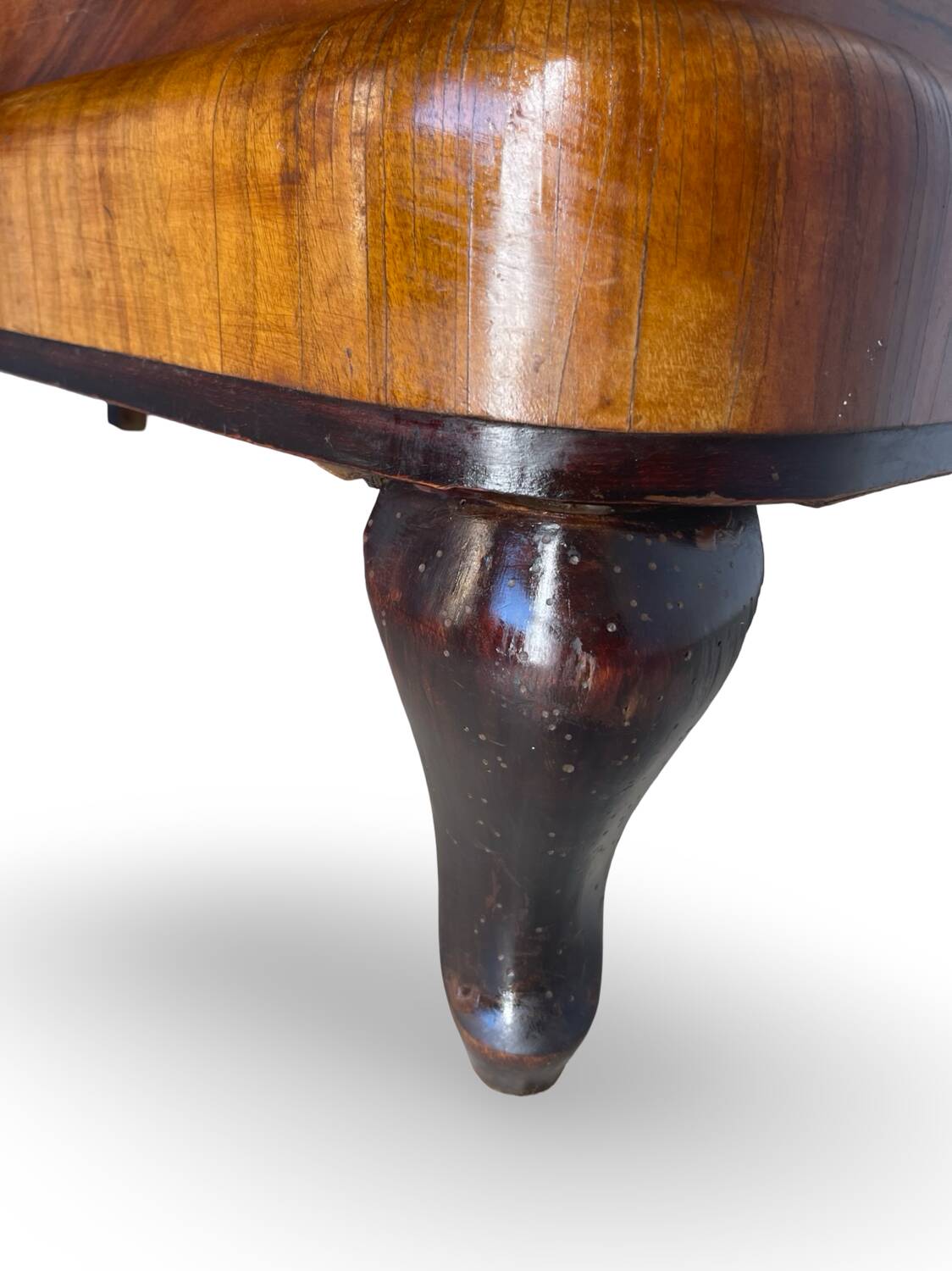 Commode italienne Art déco en ronce de noyer, années 1930