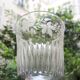 Ancien verre à pied xl – décor floral