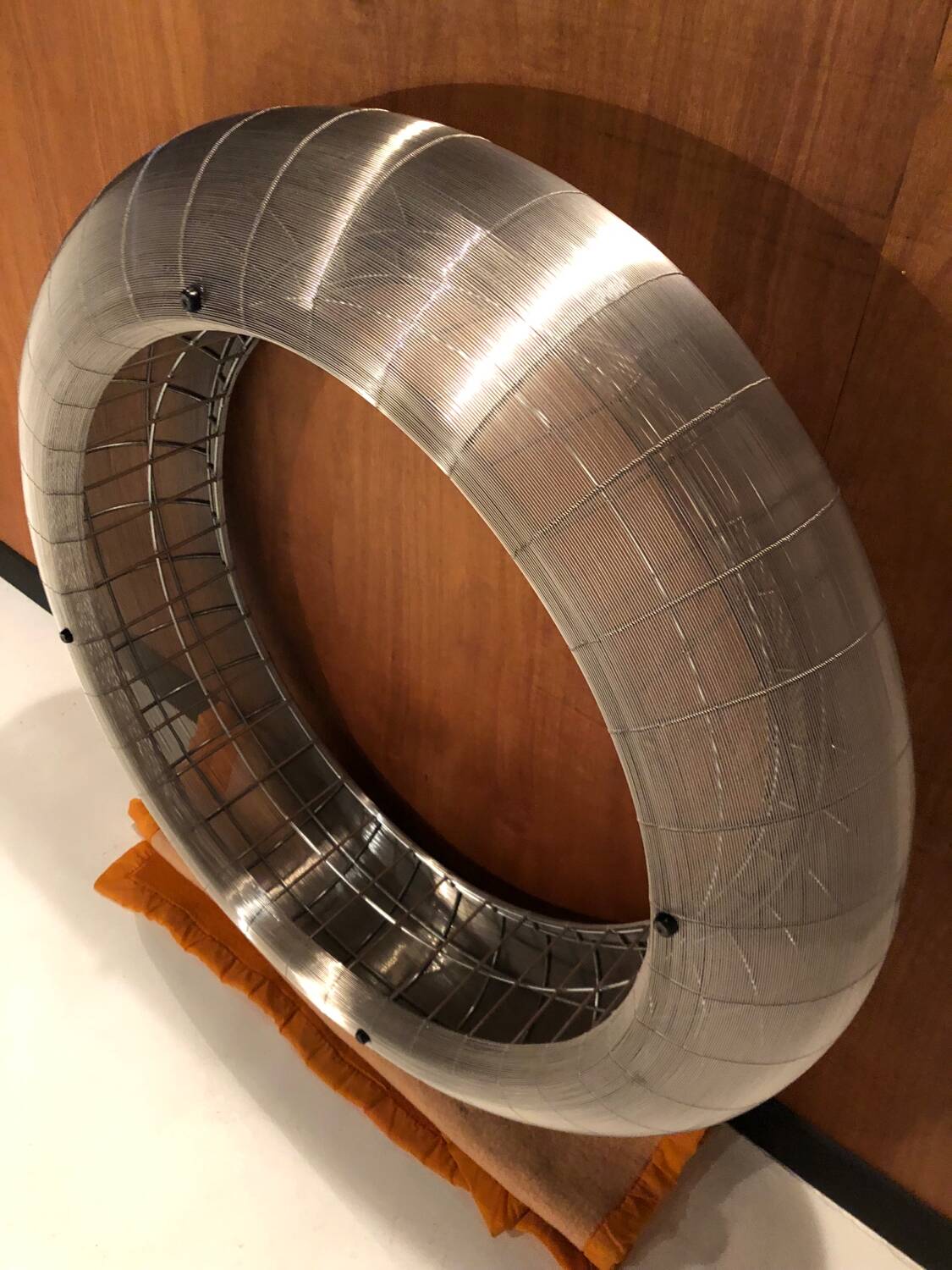 Large Roche Bobois designer wire coffee table