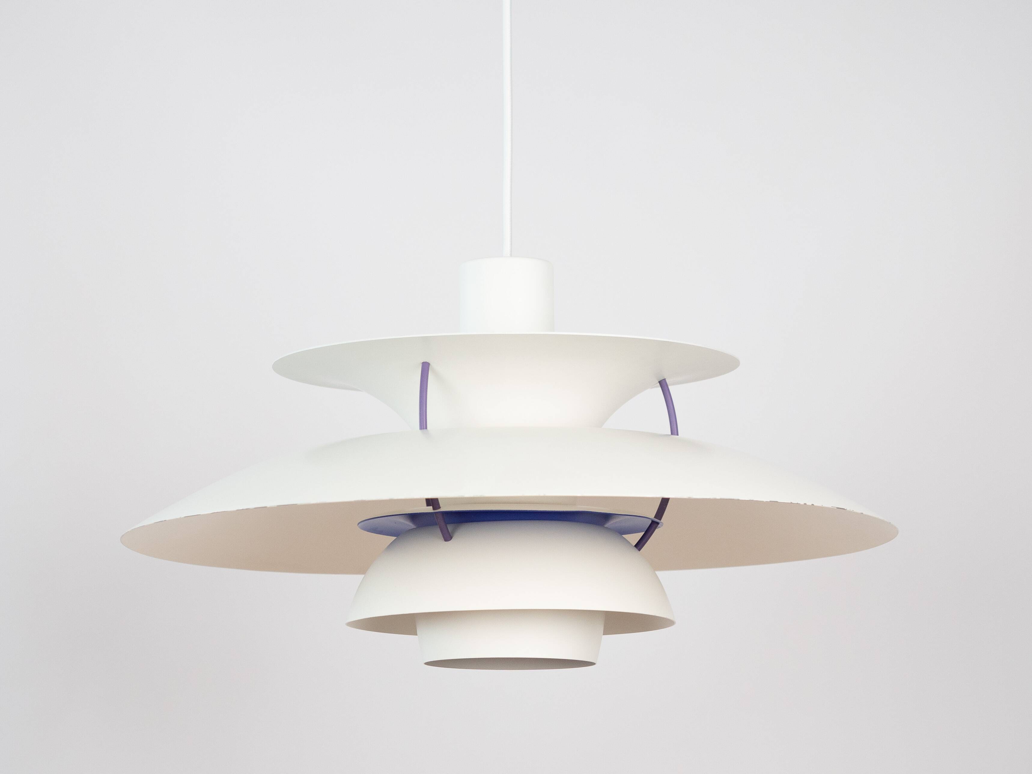 Danish vintage pendant lamp PH 5 by Poul Henningsen, Louis Poulsen, 1958
