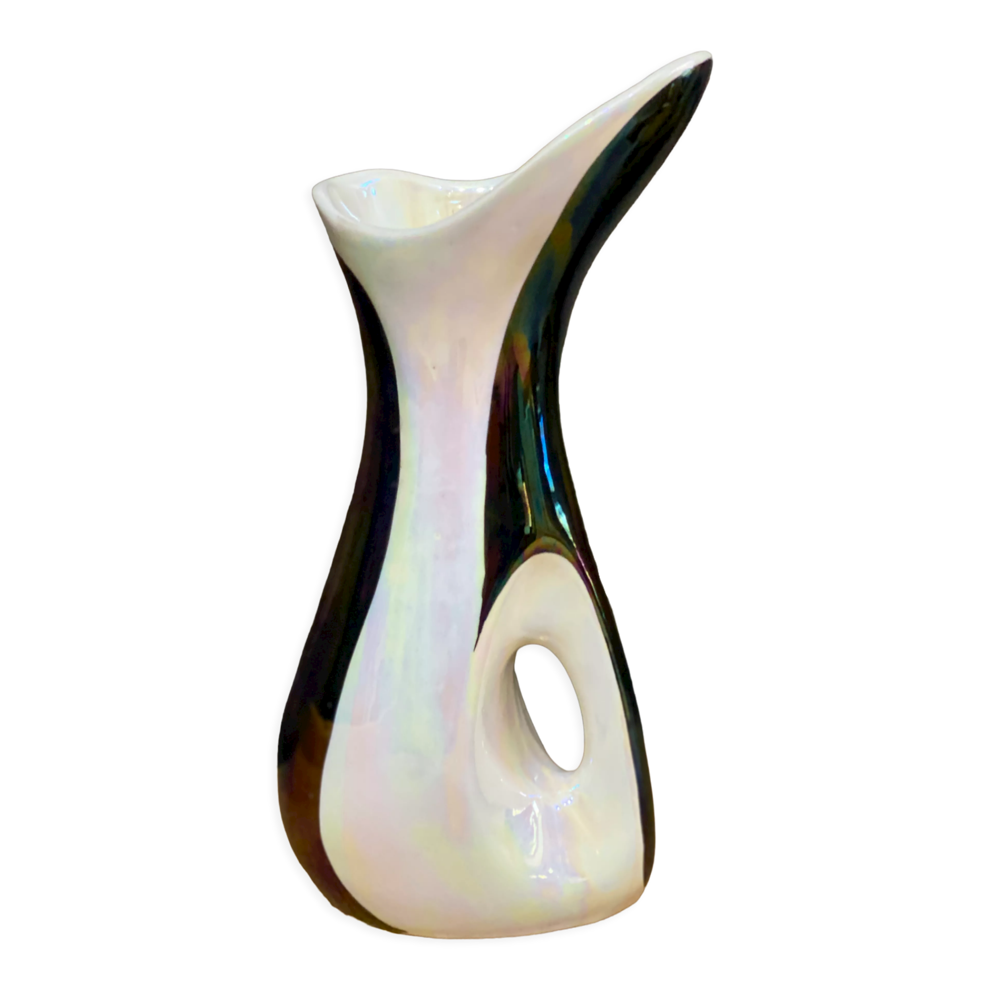 Signed glazed ceramic vase