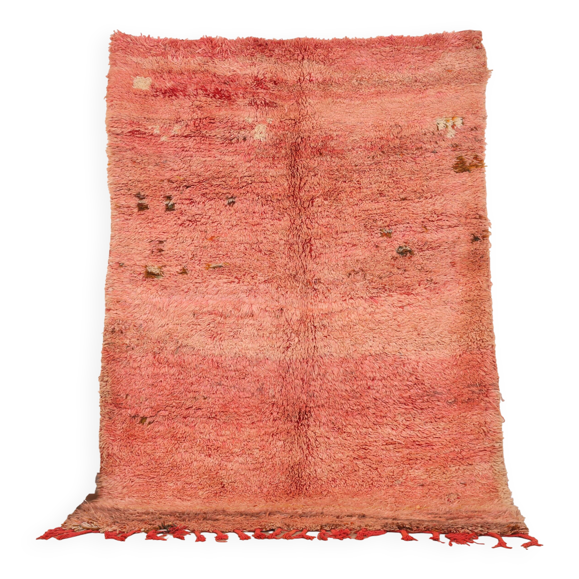 Peach Vintage Moroccan 175 x 246 cm, Berber Wool Rug Handmade, Boho Rug