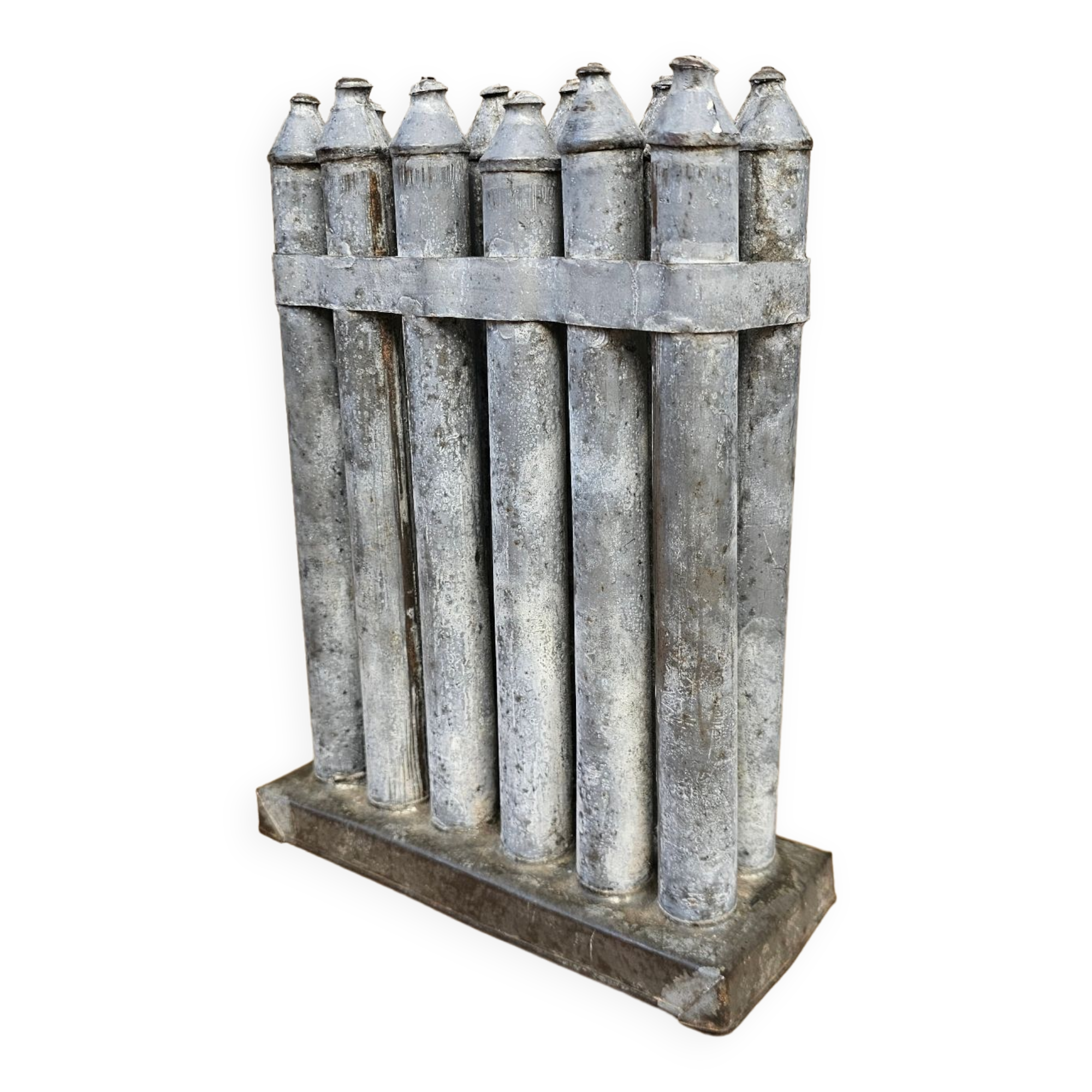 Old sheet metal candle mold