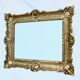Miroir de style florentin 56x45,5cm, cadre doré