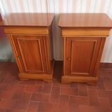 Pair of cherry bedsides
