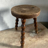 Wooden tripod stool