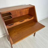 1960s Vintage Danish teak secretary by Kai Kristiansen for HNJ Møbler