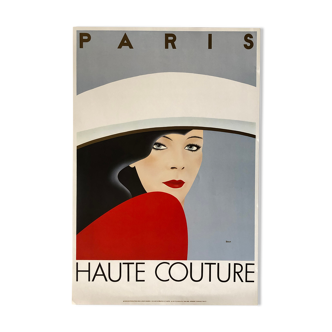 Affiche haute couture paris 1983 razzia