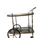 Chariot à boisson, desserte en laiton