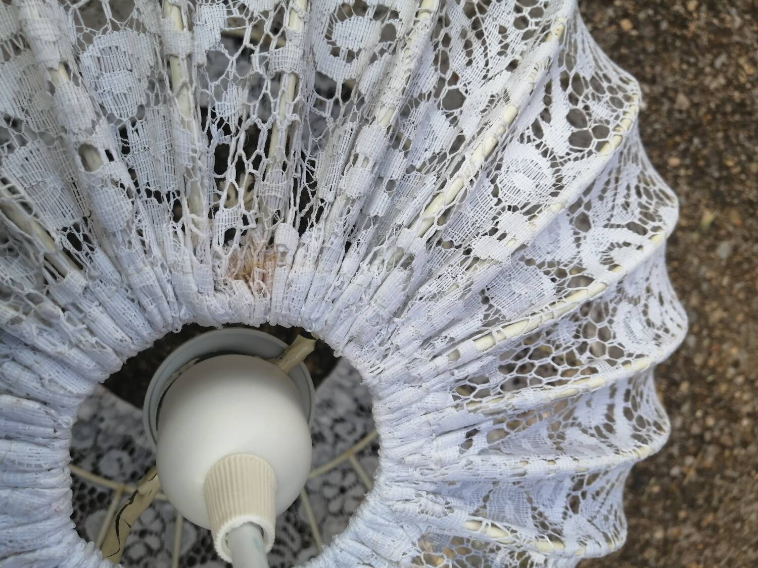 Vintage white pendant light