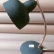 Articulated lamp in black metal, 1950-60