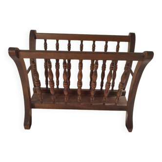 Mahogany magazine rack